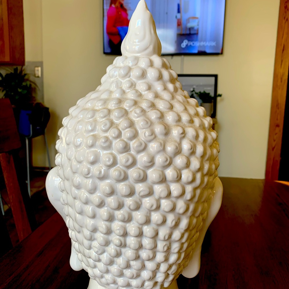 White ceramic Buddha Head